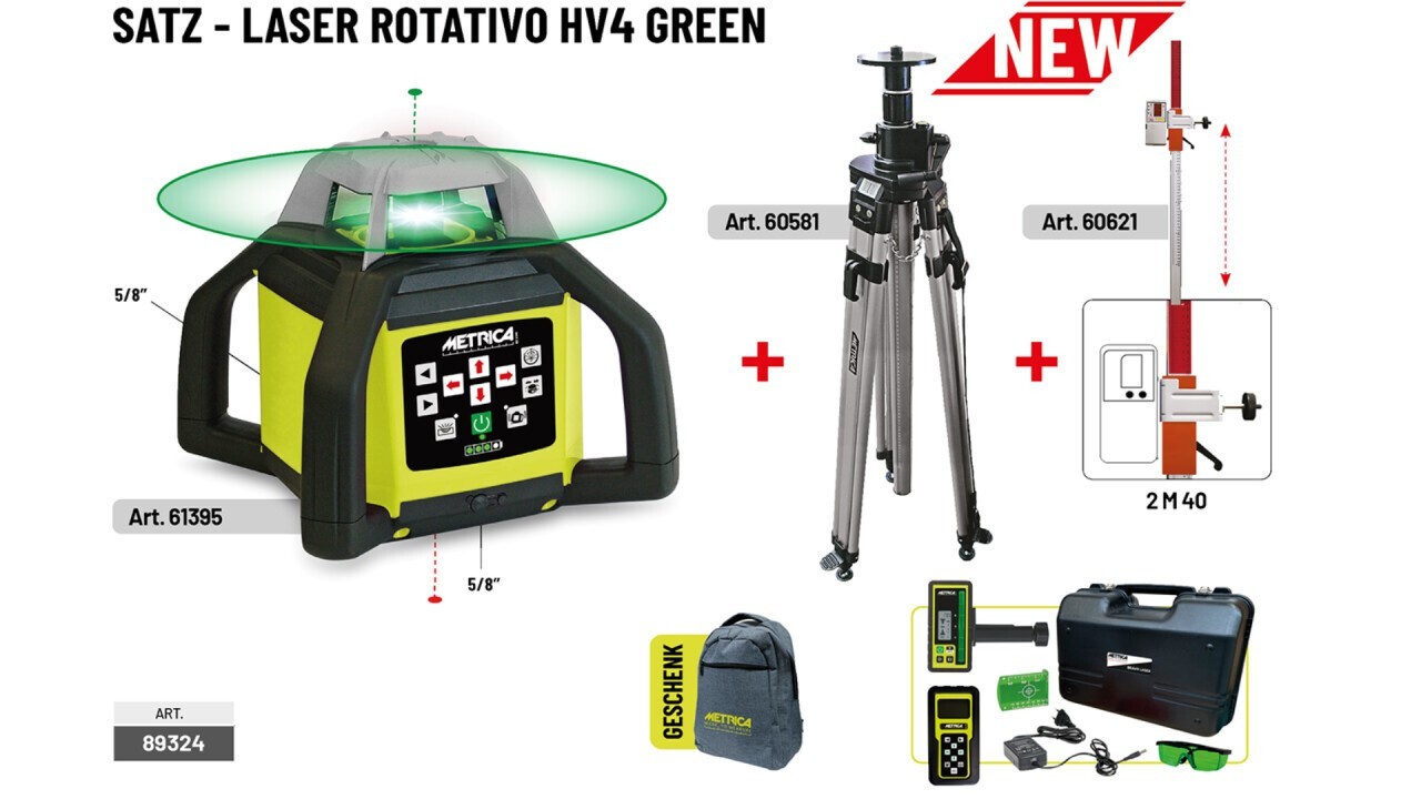 Art. 870-89324 Kit Laser Rotativo HV4 Green